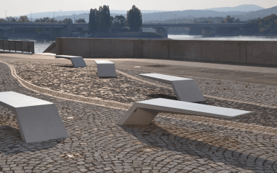 Mobiliario urbano en Budapest