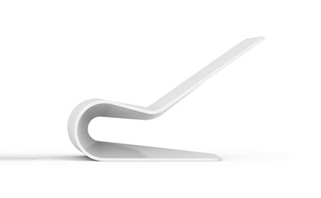 Tumbona urbana en UHPC tipo chaise longue.