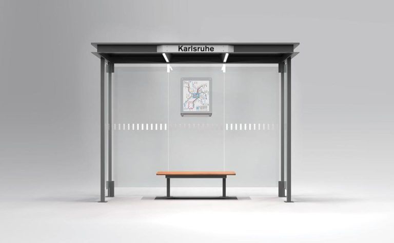 Marquesina de autobús de diseño, calidad y resistencia modelo HOREC.