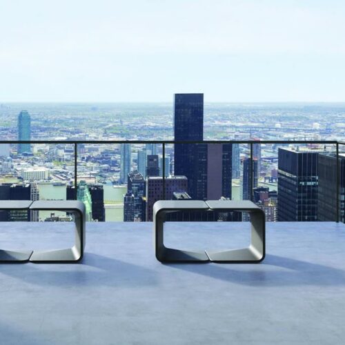 Spring asiento taburete de hormigón diseño moderno exteriores