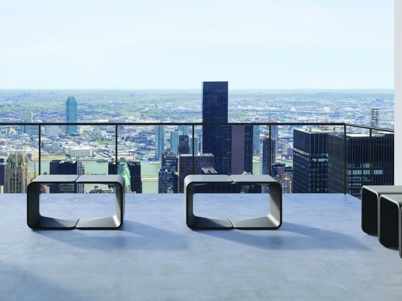 Spring asiento taburete de hormigón diseño moderno exteriores