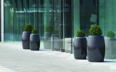 Jardineras urbanas modernas