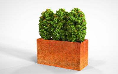 Jardineras de corten urbanas