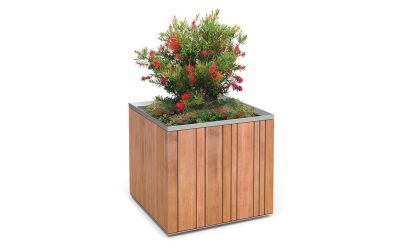 Jardineras de madera mobiliario urbano