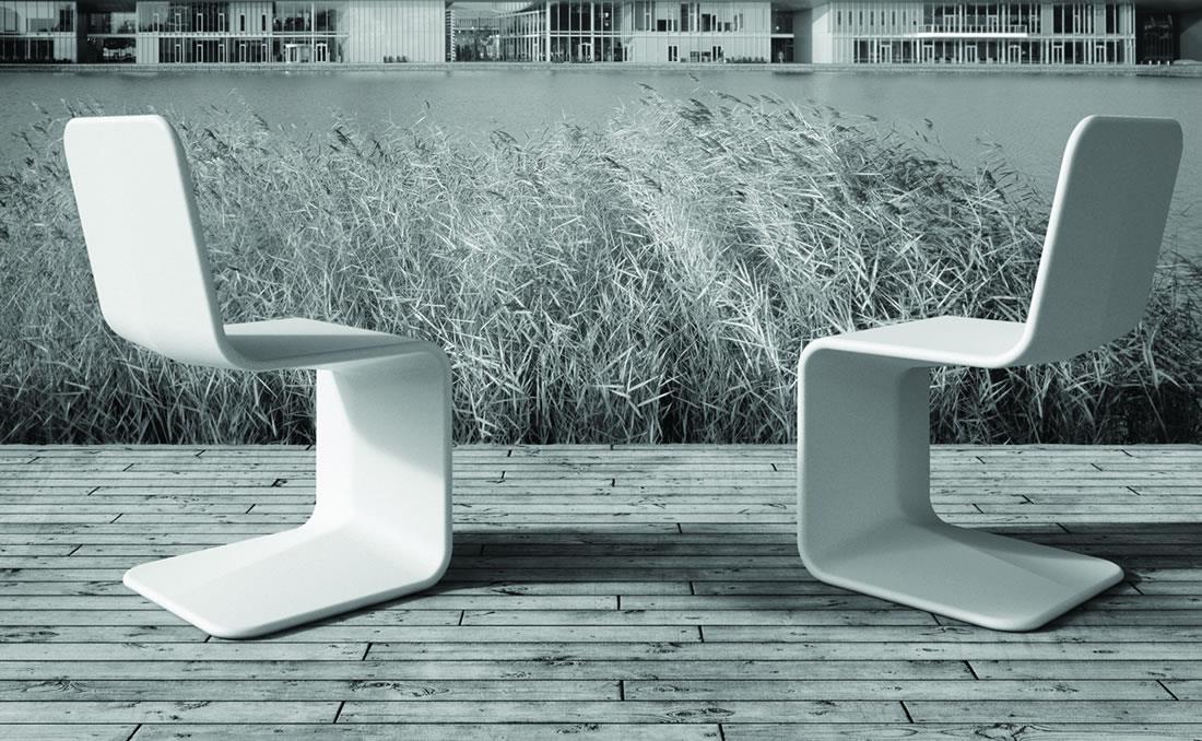 Roger silla de hormigón mobiliario urbano YTER Tumbona chaise longue de hormigón. YTER diseño.