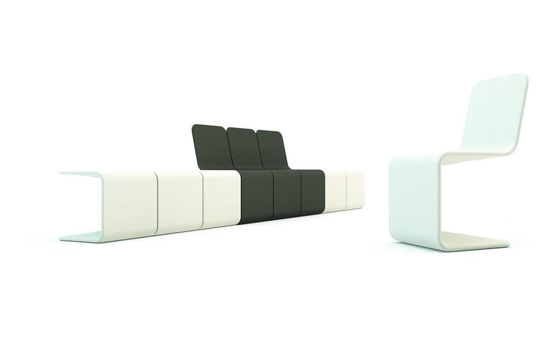 Roger silla de hormigón mobiliario urbano YTER5 Silla en hormigón UHPC para exterior.