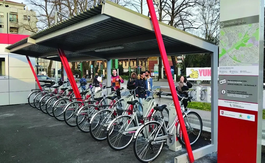 Marquesina para bicicletas modelo Quert.