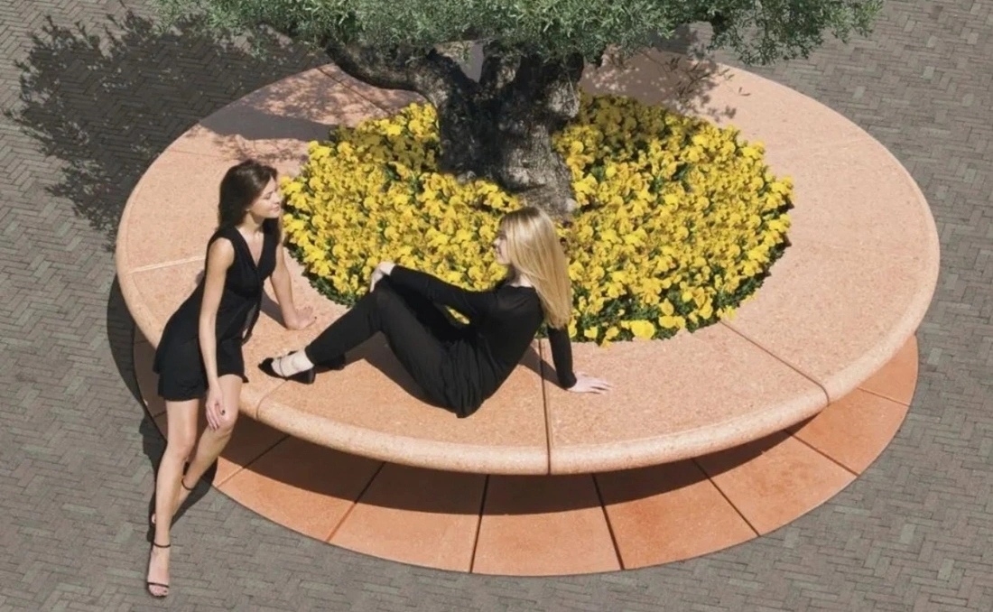 Jardineras urbanas grandes.