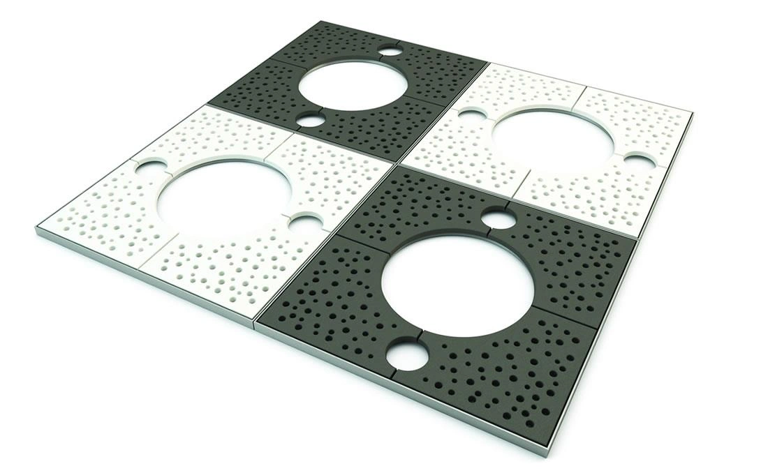 Alcorque rectangular.